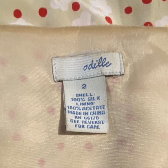 Anthropologie Floral Motif and Dotted Dress, size 2 - Picture 5 of 8